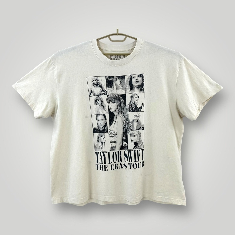 Taylor Swift Shirt Mens‎ 2XL White The Eras Tour Concert Band Graphic Tee Music